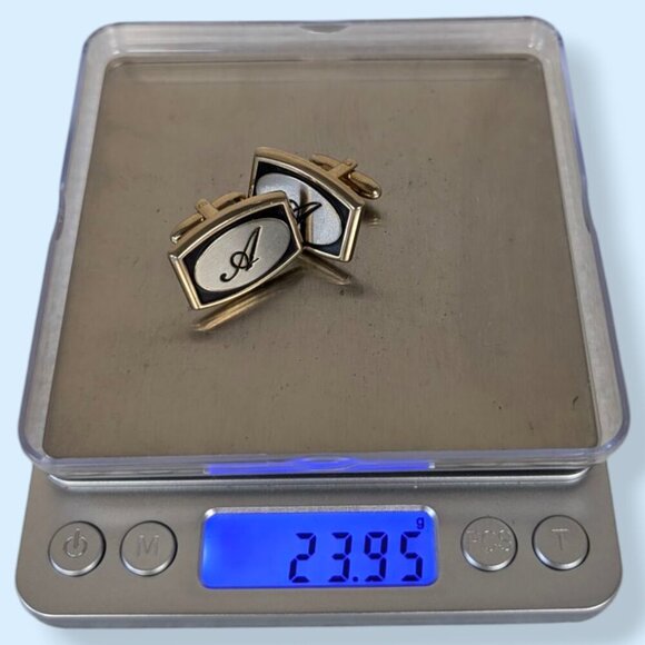 Vintage Hickok Letter "A" Cufflinks - Picture 6 of 6